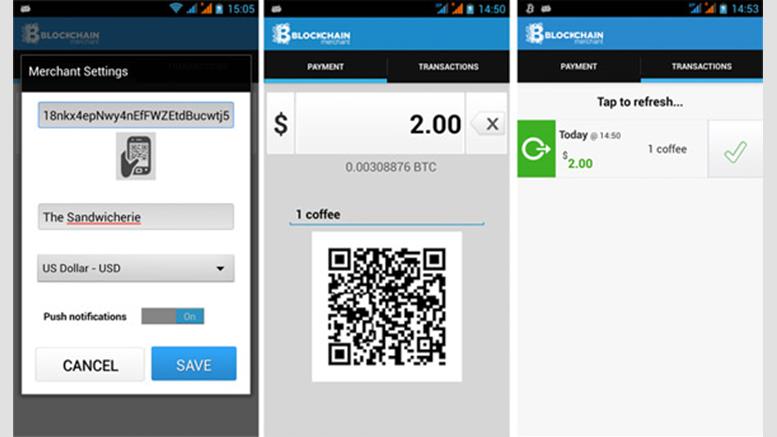 Blockchain Merchant App Released For Android