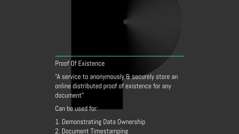 Anonymous Proof Of Existence - Next Generation Bitcoin Technology