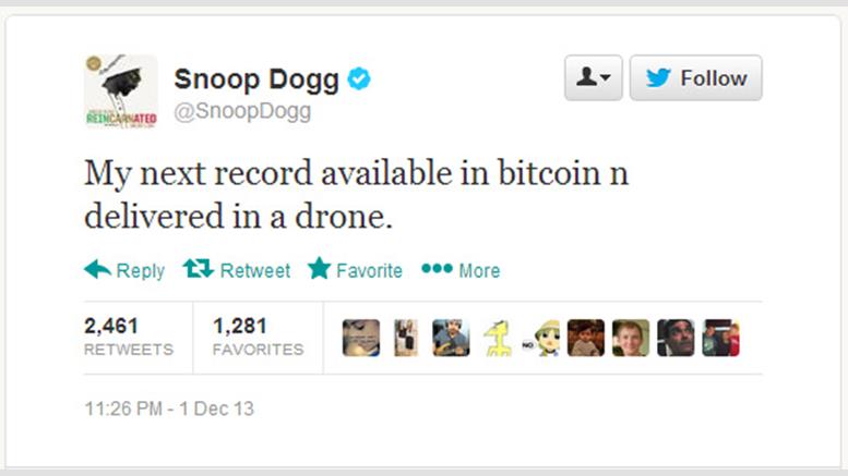 Humor: Snoop Dogg Tweets About Bitcoin