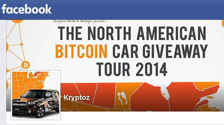 Kryptoz Inc. and BitPages.co to give away a 2014 Kia Soul or $10,000 in Bitcoins