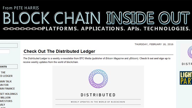 Block Chain Inside Out Launches to Showcase Internet of Value Advances and Dynamics