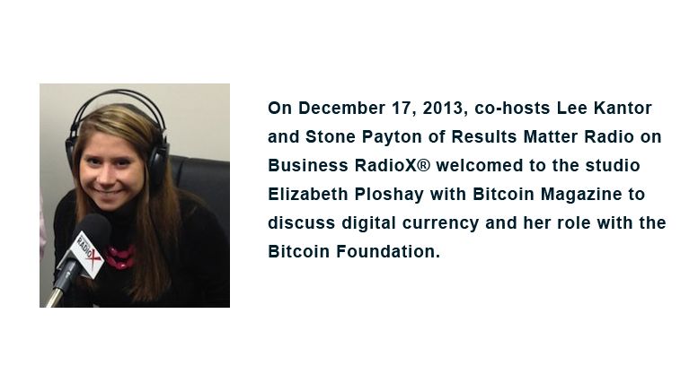Business RadioX®'s Results Matter Radio Features Elizabeth Ploshay with Bitcoin Magazine