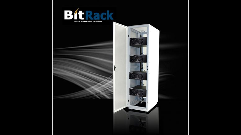 The BitRack is a First of its Kind Bitcoin Mining Rack from Martin International Enclosures (MIE) Optimized for Bitcoin Mining Rigs