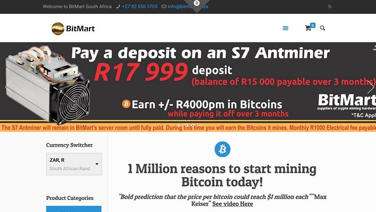 The Bitcoin Market in South Africa explodes, thanks to Bitmart.co.za