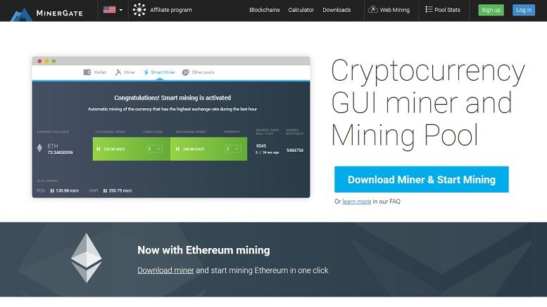 MinerGate Announces First One-Click Ethereum Miner