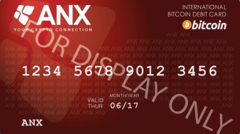 Hong Kong Bitcoin Exchange ANX Issues Bitcoin Debit Card