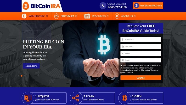 BitcoinIRA.com Announces Historic, First-Ever Bitcoin Investment in an IRA