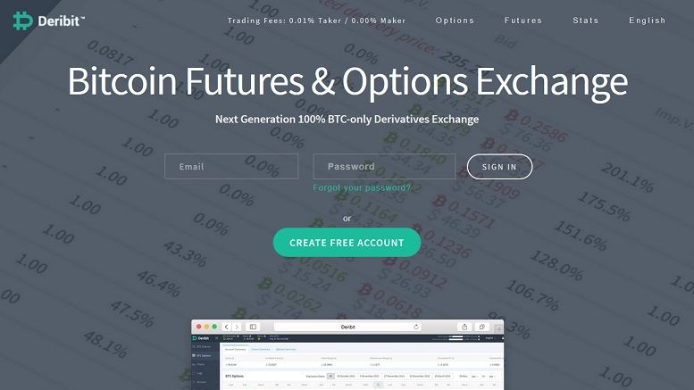 Deribit.com - Fastest, most technically advanced bitcoin exchange to date launches, offering plain vanilla options and futures 