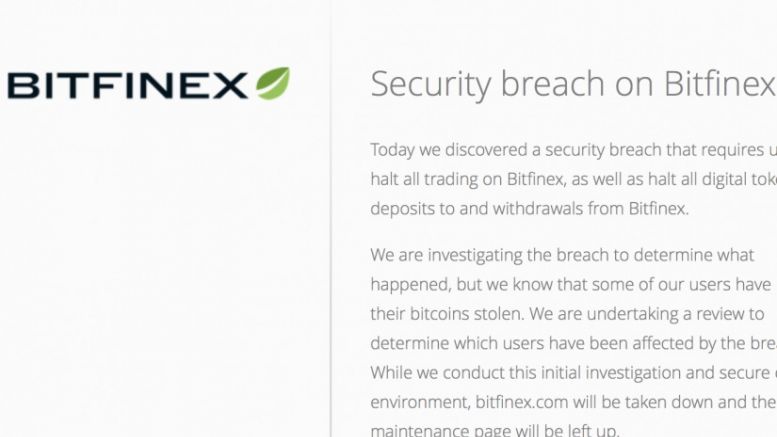 Bitfinex Security Breach: Platform Suspends Trade and Confirms BTC Theft