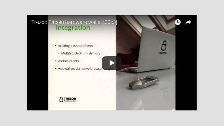Video: TREZOR Bitcoin Hardware Wallet at 30c3