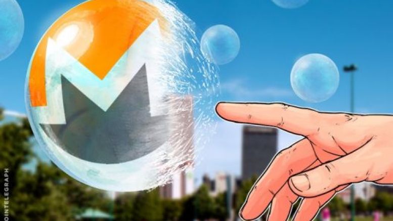 Monero’s Bubble Pops, Price Plummets As Currency Loses Top Five Ranking