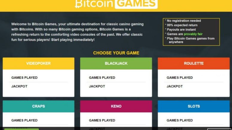 Bitcoin Games – Use Your Bitcoins to Play Casino Games