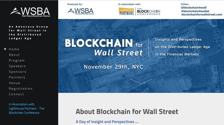 WSBA Announces Program, Speakers and Sponsors Supporting  Debut Blockchain for Wall Street Education Day