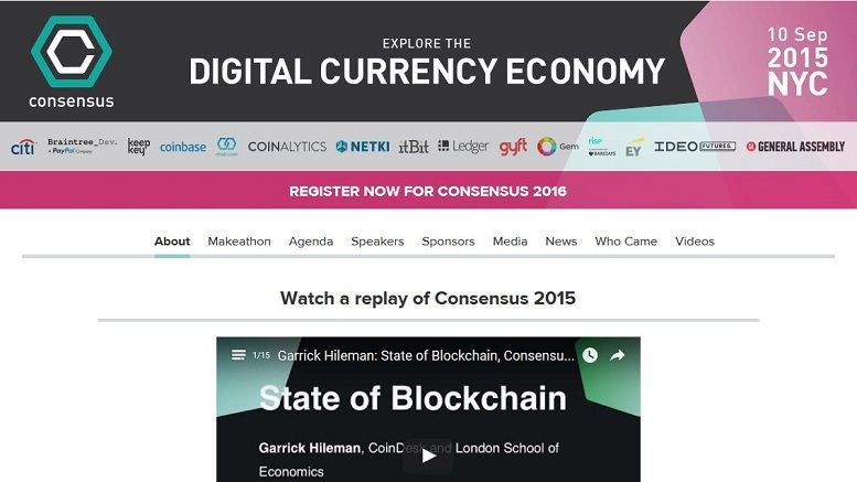 Citi Joins CoinDesk’s Consensus 2015 Conference as Title Sponsor