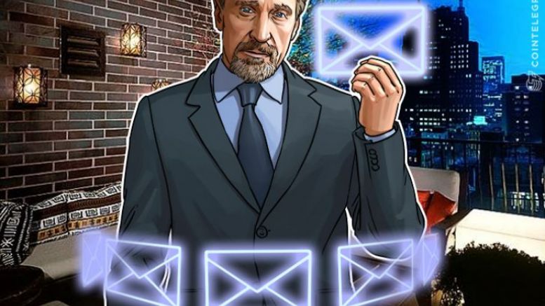 John McAfee to Make Email Systems Great Again With Blockchain