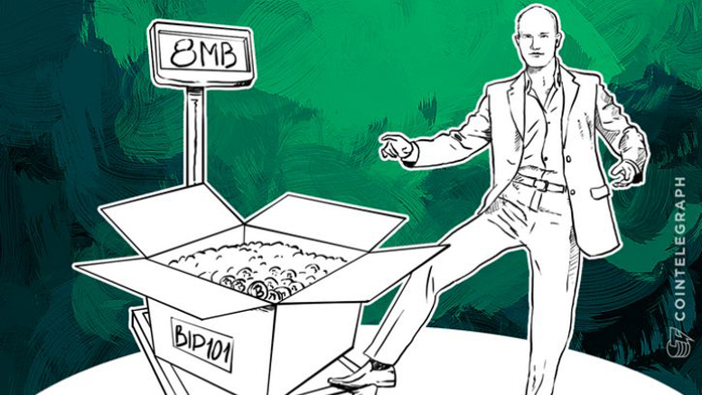 Coinbase CEO Armstrong: I'd Like to Increase the Block Size in December