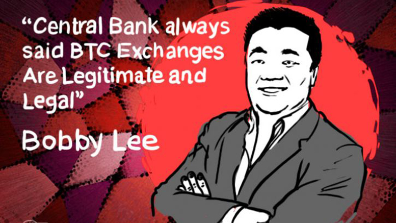 “Central Bank always said BTC Exchanges Are Legitimate and Legal” - BTC China CEO, Bobby Lee