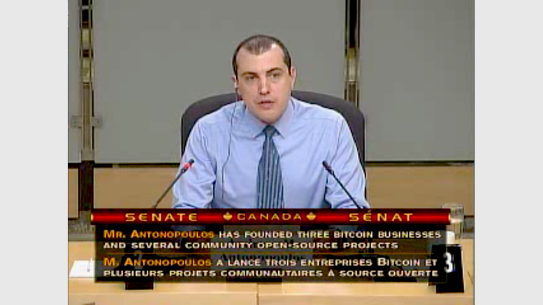 'Bitcoin Guru' Andreas Antonopoulos Appears Before Canadian Senate