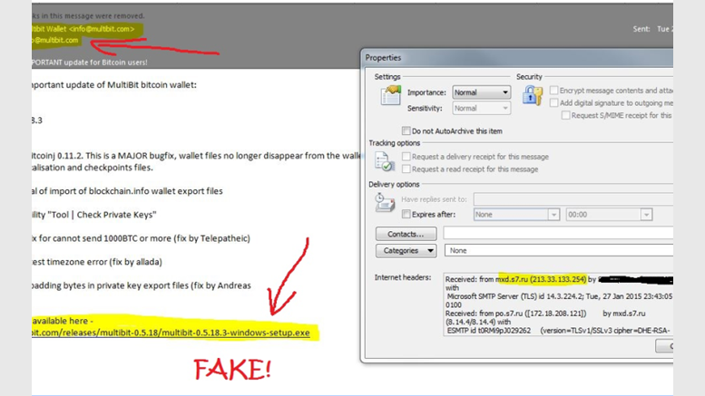 Urgent News: Bitcoin Wallet MultiBit Phishing Scam - Beware!
