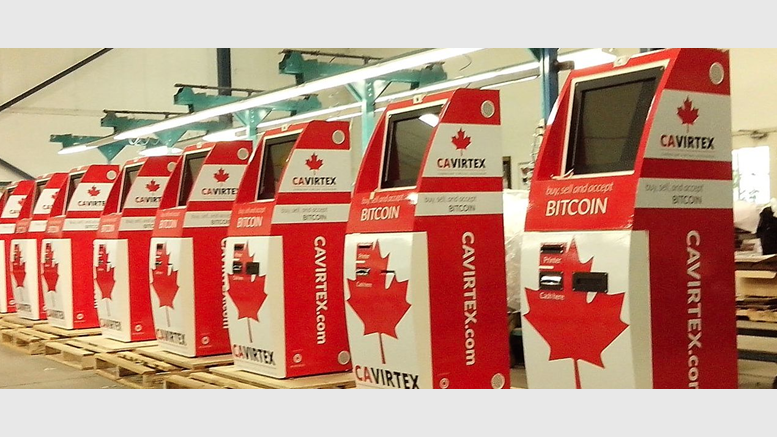 CAVIRTEX Brings Bitcoin ATMs to Canada's Malls and Tourist Spots