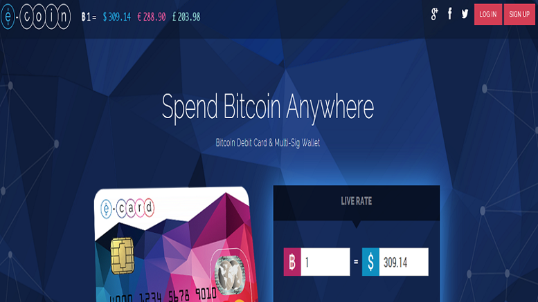 E-Coin Giveaway: Everyone Gets a Free Virtual Bitcoin Debit Card