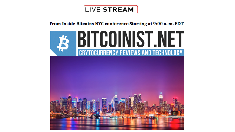 Live streaming from NYC Inside Bitcoins conference