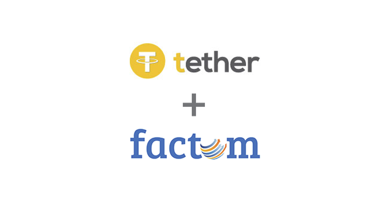 Factom And Tether Announce Partnership