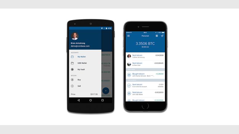 Coinbase Unveils iOS and Android App Redesign