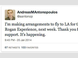 Andreas Antonopoulos to Talk Bitcoin on Joe Rogan's Podcast