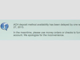 CampBX ACH Depositing Seemingly Delayed Again
