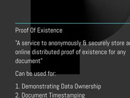 Anonymous Proof Of Existence - Next Generation Bitcoin Technology