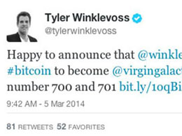 The Winklevoss Twins Paying in Bitcoin To Take A Virgin Galactic Flight