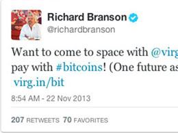 Virgin Galactic to Accept Bitcoin Payments for Space Flights