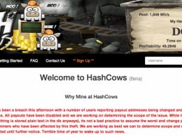 Breaking News: HashCows Mining Pool Hacked