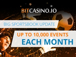 Bitcasino.io Updates Sportsbook to Include Up to 10,000 Events Each Month