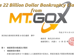 Mt. Gox Bankruptcy for 22 Billion Dollars?