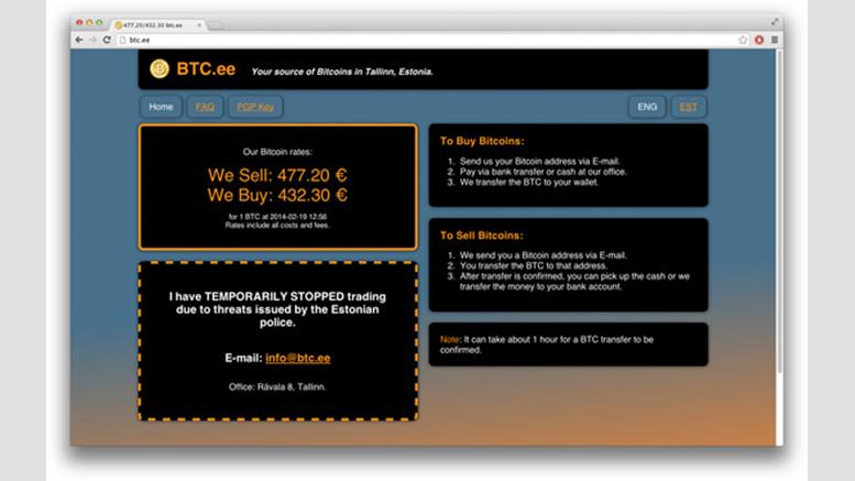 BTC.ee Halts Trading Due to 