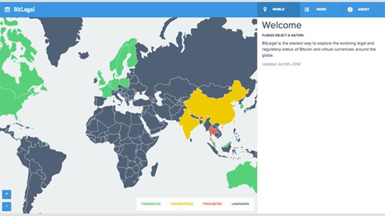 BitLegal Allows You to View Bitcoin's Regulatory Status Around the World