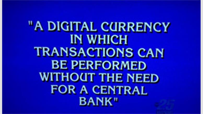 Bitcoin-Related Question on Jeopardy