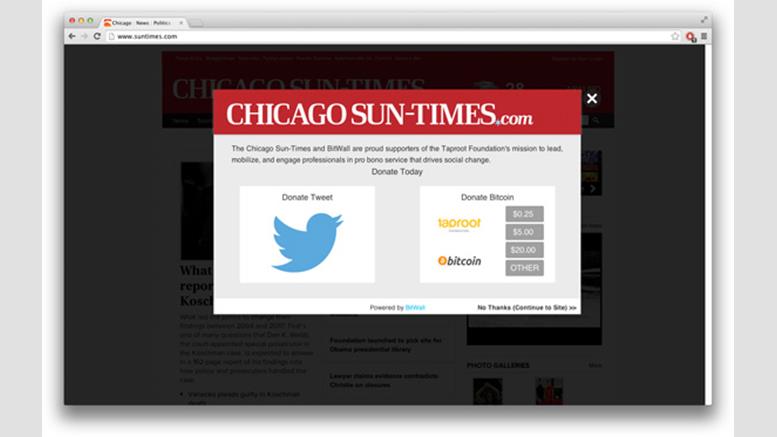 Chicago Sun-Times Bitcoin Paywall Testing Trial Goes Live