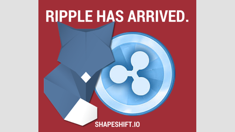 ShapeShift.io Adds XRP