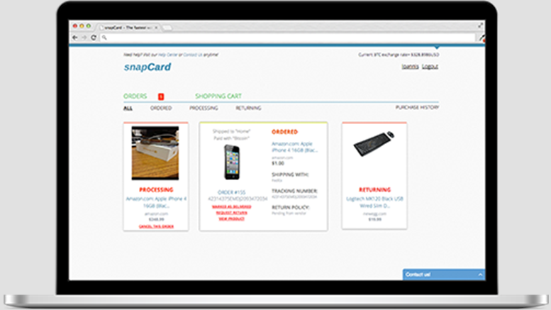 SnapCard Aims to Allow You to Buy Anything Online With Bitcoins