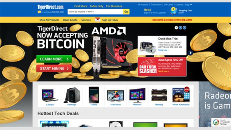 TigerDirect Begins Accepting Bitcoin