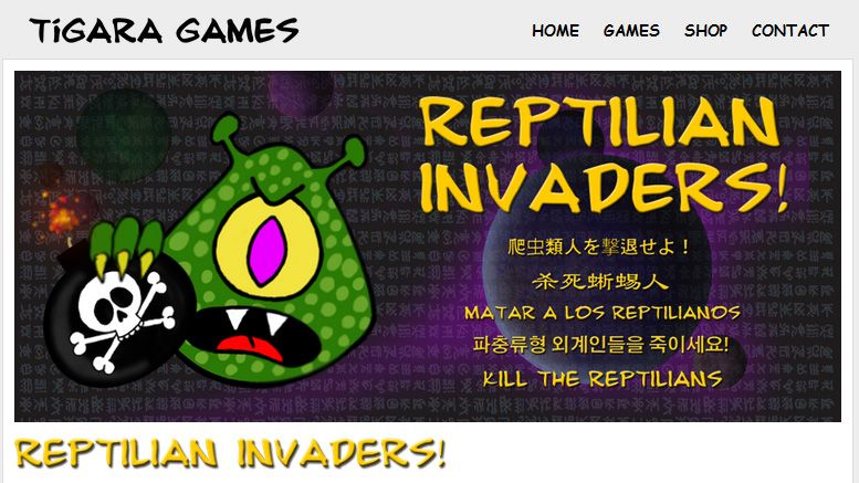 Tigara Games Releases Free Versions of “Uranus Attacks!” and “Reptilian Invaders!” with Bitcoin Referral Rewards