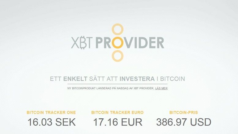 New Bitcoin Product Launch on Nasdaq by XBT Provider