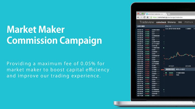 Bitcoin Exchange Coincheck Starts Offering Market Maker Commission Campaign