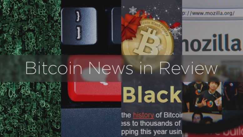 Bitcoin News in Review: NSA, Tox, Bitcoin Black Friday, and More