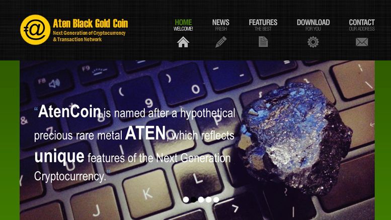 Pioneering Aten ”Black Gold” Coin to Offer New Patented Digital Wallets