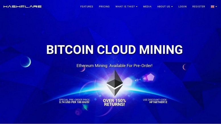 Ethereum Cloud Mining and Bitcoin Cloud Mining With Lifetime Contracts and Proof of Mining Offered by HashFlare
