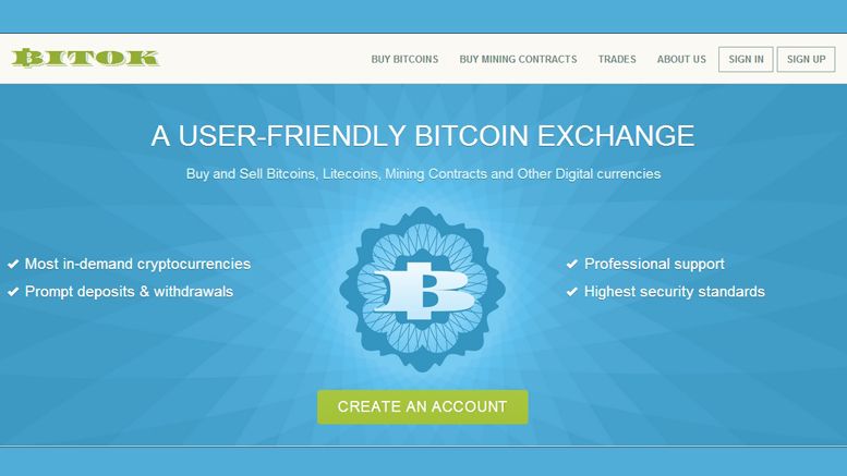 Uk Based Bitcoin, Cryptocurrency And Fiat Exchange Bitok.com Launches Serving Traders Worldwide